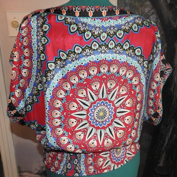 Rampage Satin scarf Top  M - Picture 3 of 4